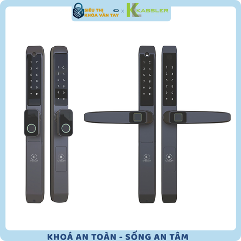 Khóa vân tay Kassler cửa nhôm KL-599TN PLUS BLACK