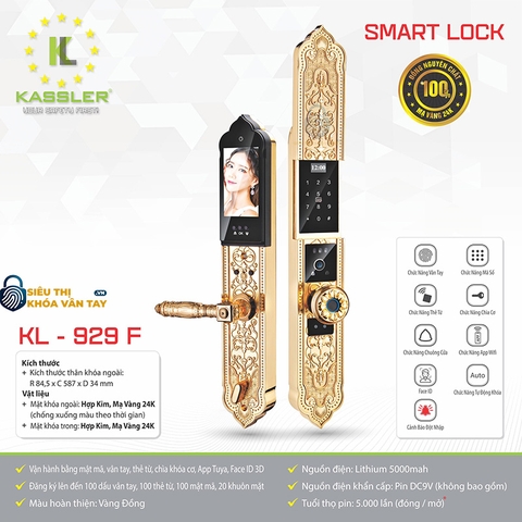Khóa vân tay Kassler đại sảnh KL-929F