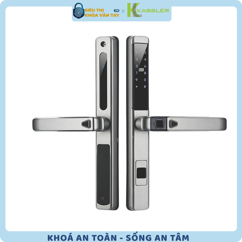 Khóa vân tay Kassler cửa nhôm KL-599 LX Gray