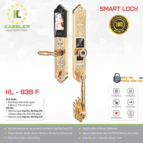 Khóa vân tay Kassler đại sảnh KL-939F