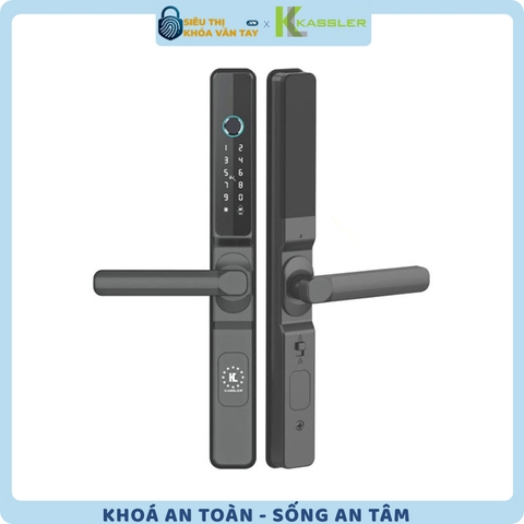 Khóa vân tay Kassler cửa nhôm .KL - 68 BL