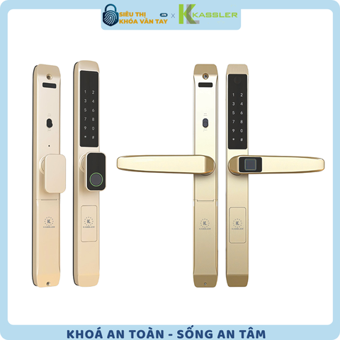 Khóa vân tay Kassler cửa nhôm KL - 599TN GOLD