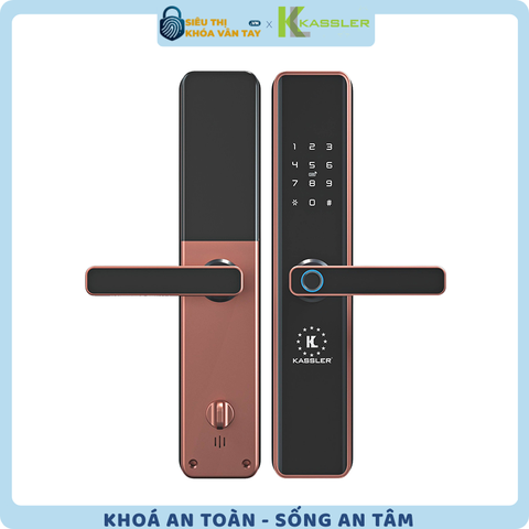 Khóa vân tay Kassler cửa gỗ KL-669 Copper