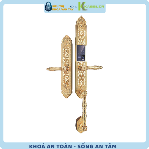Khóa đại sảnh vân tay Kassler KL-999 Mạ vàng 24k
