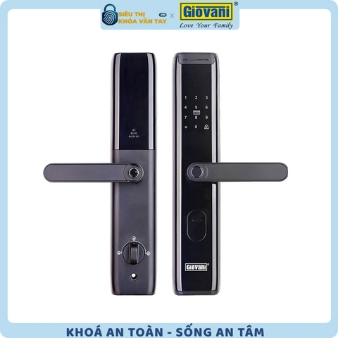 Khóa vân tay Giovani cửa gỗ GSL-A3BK màu đen