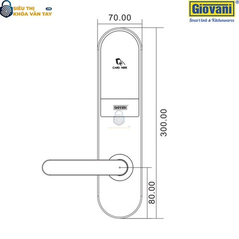 Khóa thông minh khách sạn Giovani GSL-T503