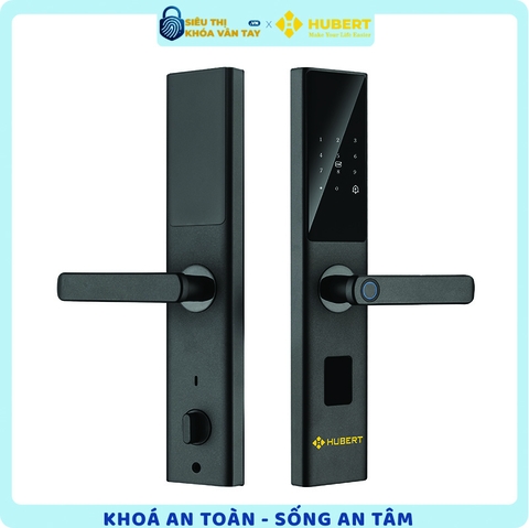 Khóa vân tay cửa gỗ Hubert CG22 BLACK