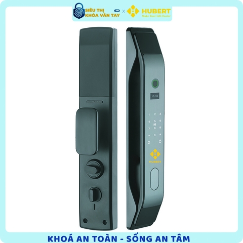 Khóa vân tay cửa gỗ Hubert CG26 Dark Gray