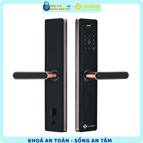Khóa vân tay cửa gỗ Hubert CG60 GOLD