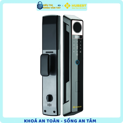 Khóa vân tay cửa gỗ Hubert CG69 BLACK