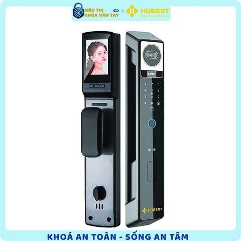 Khóa vân tay cửa gỗ Hubert CG69VF Black