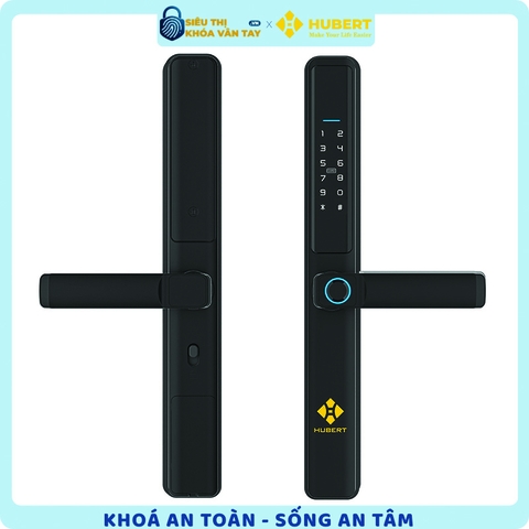 Khóa vân tay cửa nhôm Hubert CN21 BLACK