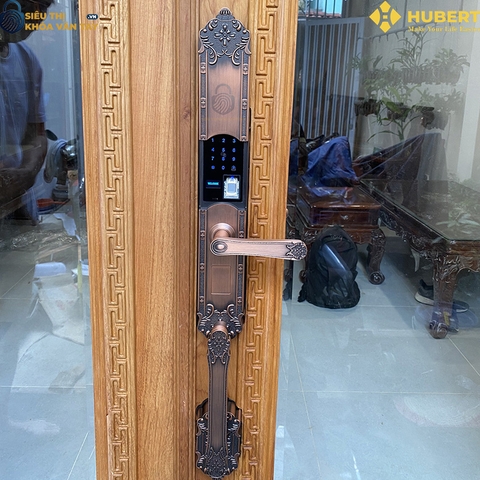 Khóa vân tay đại sảnh Hubert DS77 COPPER