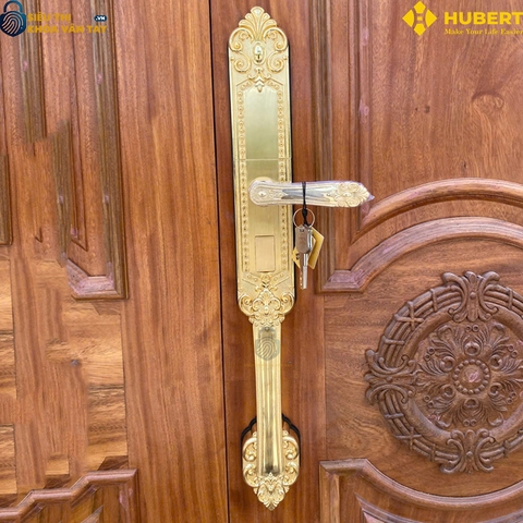 Khóa vân tay đại sảnh Hubert DS77 GOLD