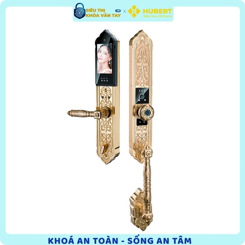 Khóa vân tay đại sảnh Hubert DS79F GOLD