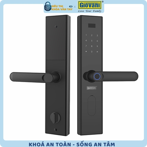 Khóa vân tay Giovani cửa gỗ GSL-630B màu đen