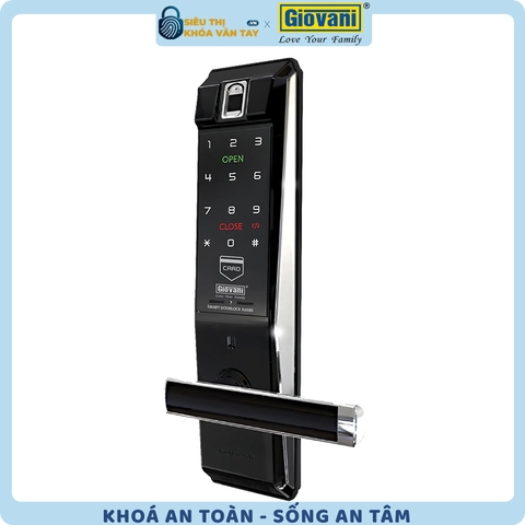 Khóa vân tay Giovani cửa gỗ GSL-K66 màu đen