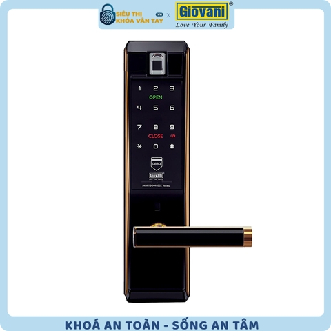 Khóa vân tay Giovani cửa gỗ GSL-K66 màu đen