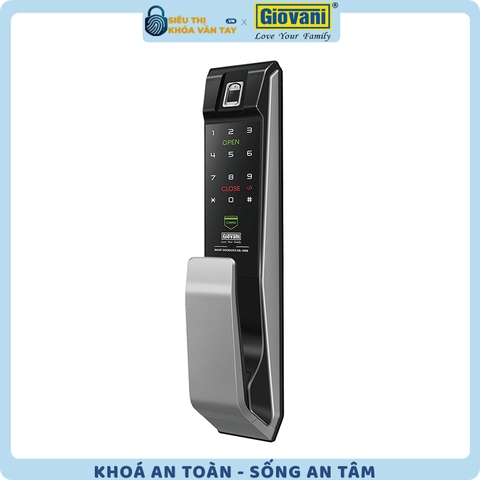 Khóa vân tay Giovani cửa gỗ GSL-K888BG màu đen bạc