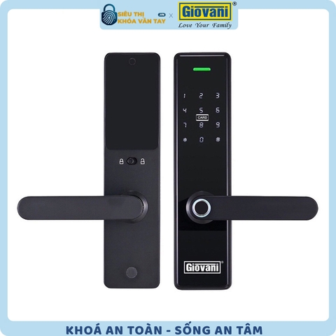 Khóa vân tay Giovani cửa gỗ GSL-U268B màu đen