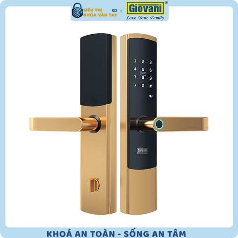 Khóa vân tay Giovani cửa gỗ GSL-U801 màu vàng