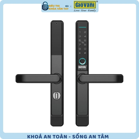 Khóa vân tay  Giovani cửa nhôm GSL-582B màu đen