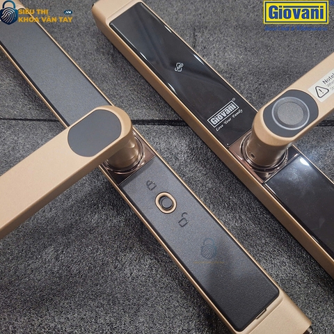 Khóa vân tay  Giovani cửa nhôm GSL-8801G màu vàng