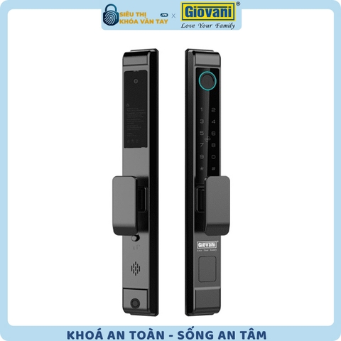 Khóa vân tay  Giovani cửa nhôm GSL-F208B màu đen