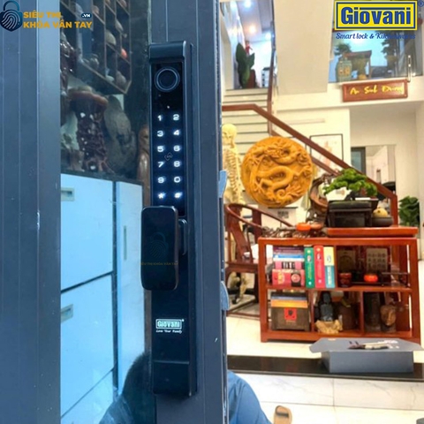 Khóa vân tay  Giovani cửa nhôm GSL-F208B màu đen