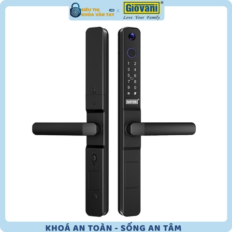 Khóa vân tay  Giovani cửa nhôm GSL-K276B màu đen