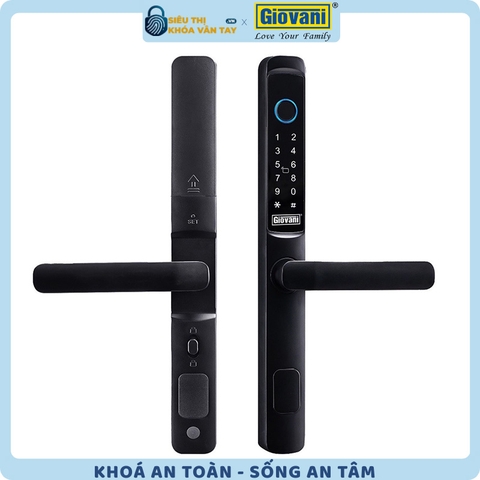 Khóa vân tay  Giovani cửa nhôm GSL-K511S màu đen