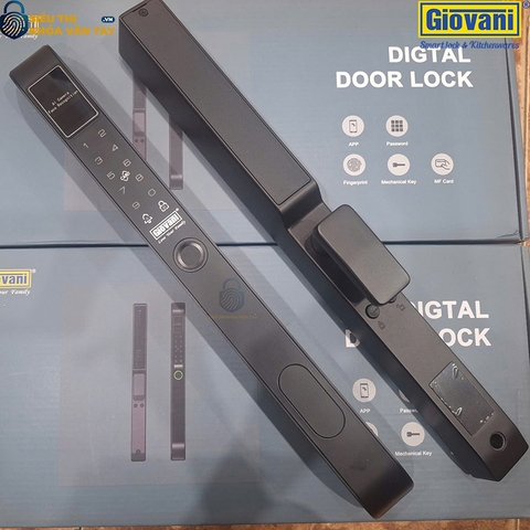 Khóa vân tay  Giovani cửa nhôm GSL-Z2FB màu đen