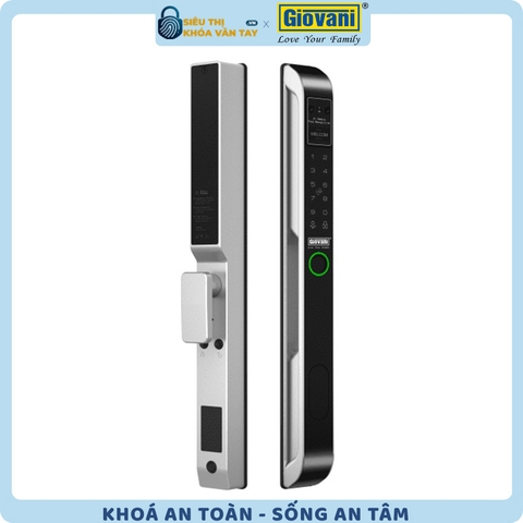 Khóa vân tay  Giovani cửa nhôm GSL-Z2FGR màu xám