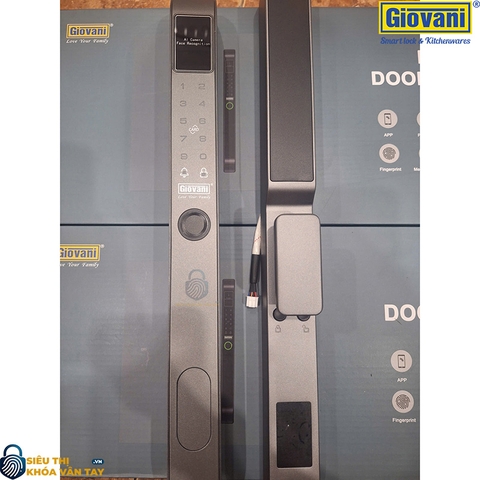 Khóa vân tay  Giovani cửa nhôm GSL-Z2FGR màu xám