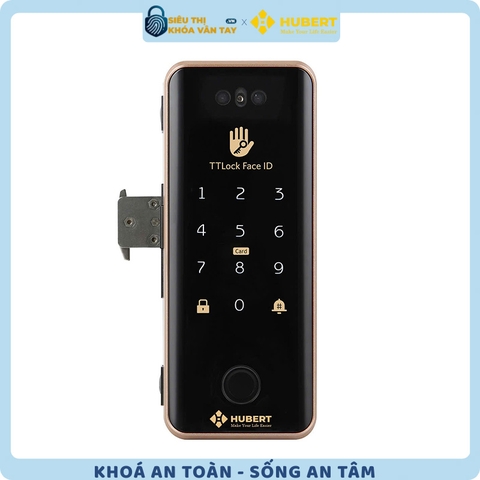 Khóa vân tay Hubert cửa kính CK79F BLACK