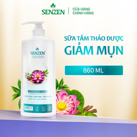 Mua 1 tặng 1 - Sữa Tắm Thảo Dược Giảm Mụn SenZen 860ML