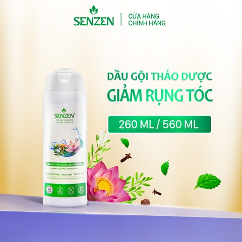 Dầu Gội Thảo Dược Giảm Rụng SENZEN 260ML