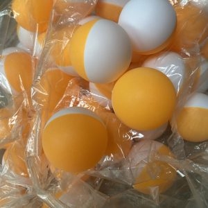 Bóng Xổ Số 4CM 2 Màu Trắng Vàng