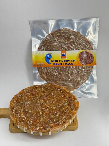 Khô cá cơm ép bánh tráng 250g