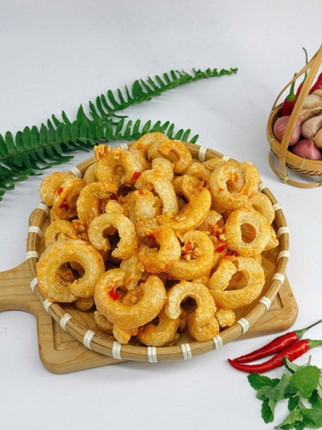 Tóp mỡ cuộn mắm tỏi ăn liền Duy Điệp