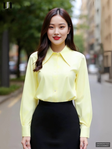 Sơ mi trendy Unaa kiểu cách mới nhất UNSM2507023