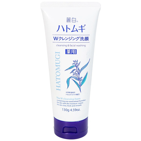 Sữa rửa mặt tẩy trang Reihaku Hatomugi Medicated W-Cleansing Foam 130g - 4513574027060