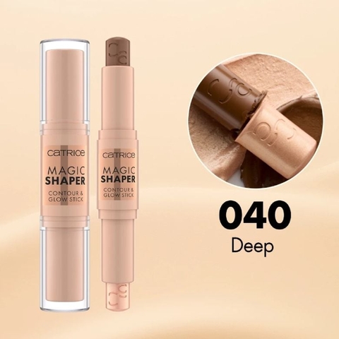 Sản phẩm bút tạo khối 2 đầu trang điểm Catrice Magic Shaper Contour & Glow Stick 040 Deep 9g