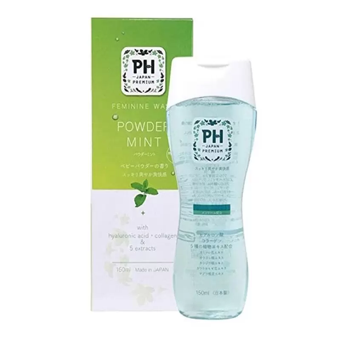 Dung dịch vệ sinh phụ nữ PH Japan Premium Feminine Wash (Powder Mint) 150ml -4582372213388