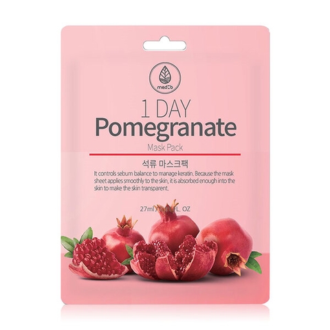 Mặt nạ MEDB 1 Day Pomegranate Mask Pack, giúp dưỡng ẩm, cải thiện độ đàn hồi, làm săn chắc da