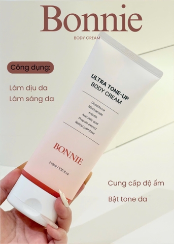 Kem dưỡng toàn thân, giúp làm sáng da,  cho làn da mịn màng(BONNIE ULTRA  TONE-UP BODY CREAM), đóng gói  210ml
