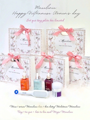 Sét Túi maxclinic ( lược kèm hộp + dây+túi )
