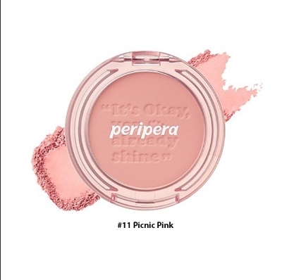 Phấn Má PERIPERA Pure Blushed Sunshine Cheek 11 Picnic Pink