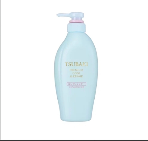 TSUBAKI DẦU XẢ PHỤC HỒI, SẠCH DẦU & MÁT LẠNH 450ML (TSUBAKI PREMIUM COOL & REPAIR SHAMPOO F 450ML)-4550516711090