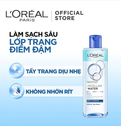 G3240304 - 498919 - LOREAL PARIS TẨY TRANG MICELLAR SẠCH SÂU 400ML